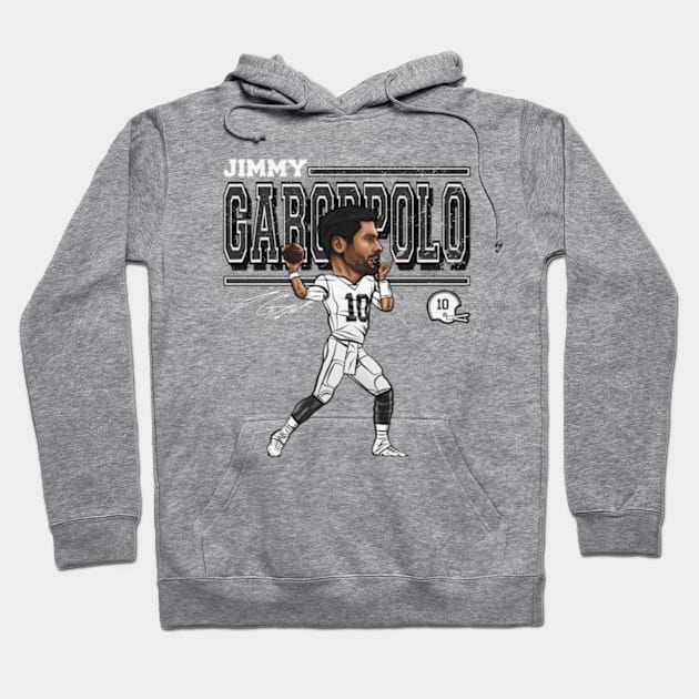 Jimmy Garoppolo Las Vegas Cartoon Hoodie by danlintonpro